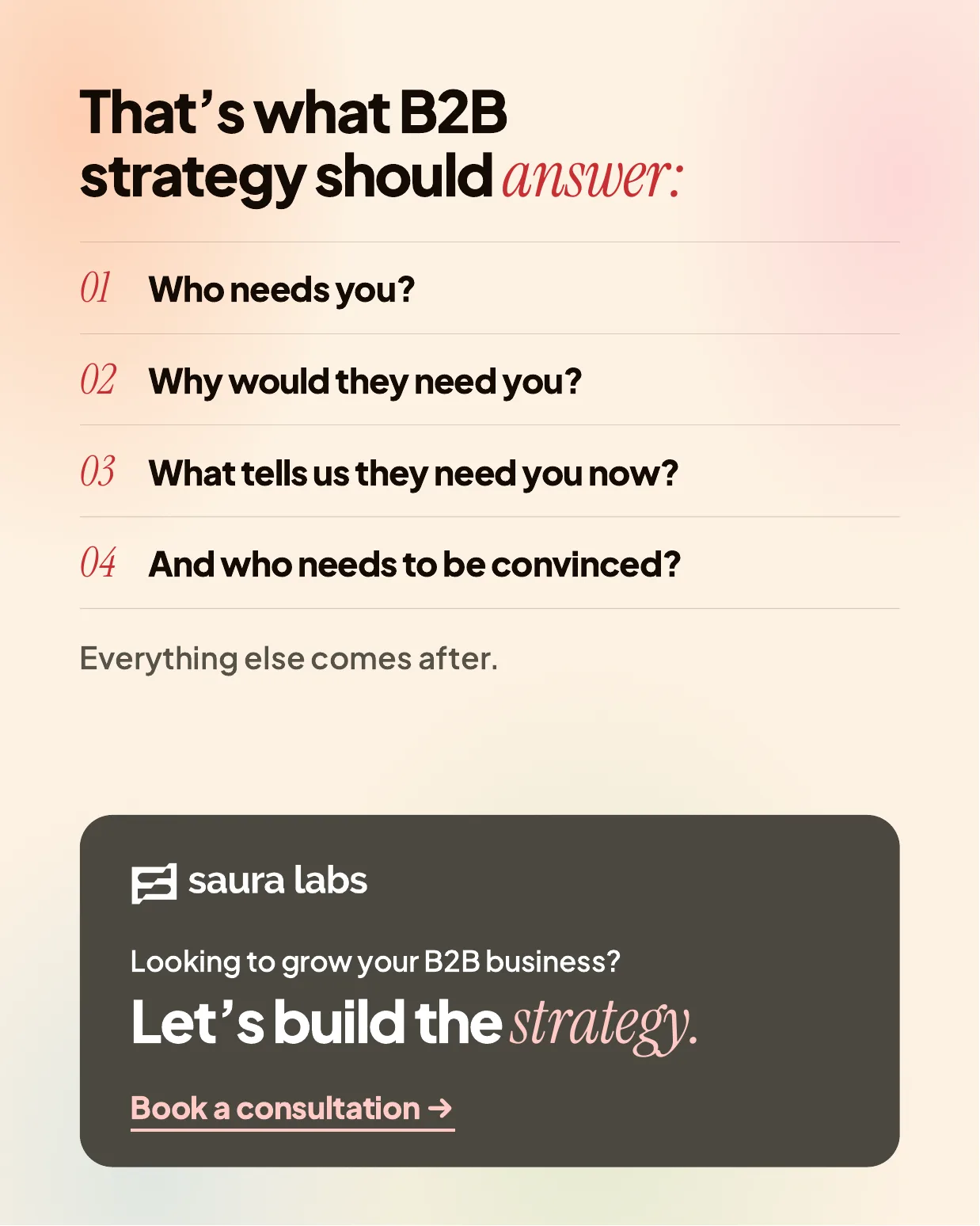 Saura's B2B Go-to-Market Strategy, page 8