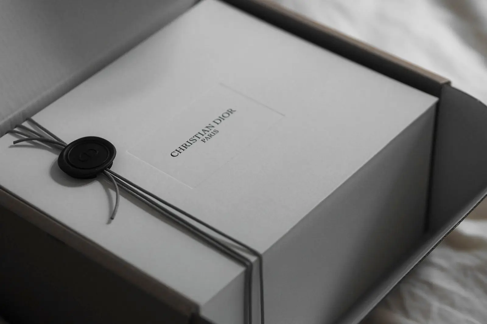 Premium product packaging being unboxed